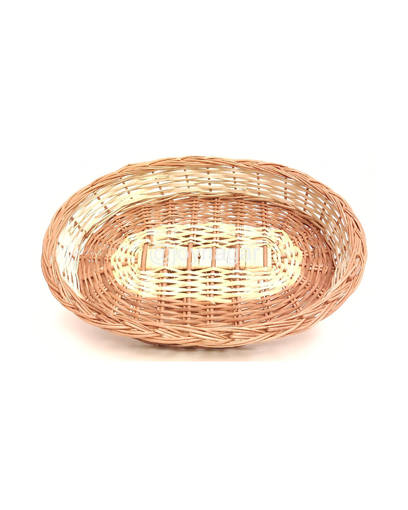 Willow oval roti basket for storage.This natural basket can be used for kitchen organiser/living room .