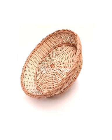 Kashmiri Willow Wicker Round Vegetable Basket .joynagar Handicraft 