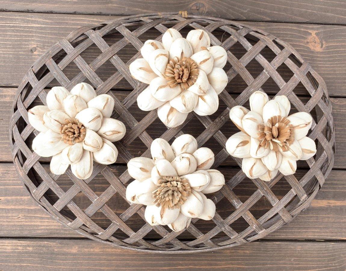 Chocolate Sun Sola Wood Flower - JOYNAGAR