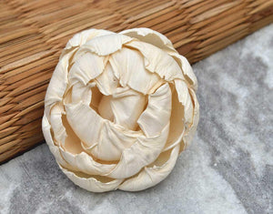 Closed Peony Sola Wood Flower - JOYNAGAR