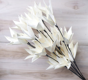 Decorative Jumbo Palm Lily Flower Stick Joynagar Handicraft Artificial Flowers color_white