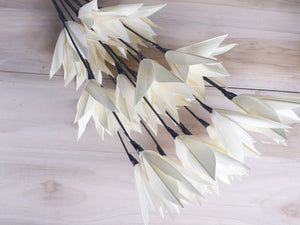 Decorative Jumbo Palm Lily Flower Stick Joynagar Handicraft Artificial Flowers color_white
