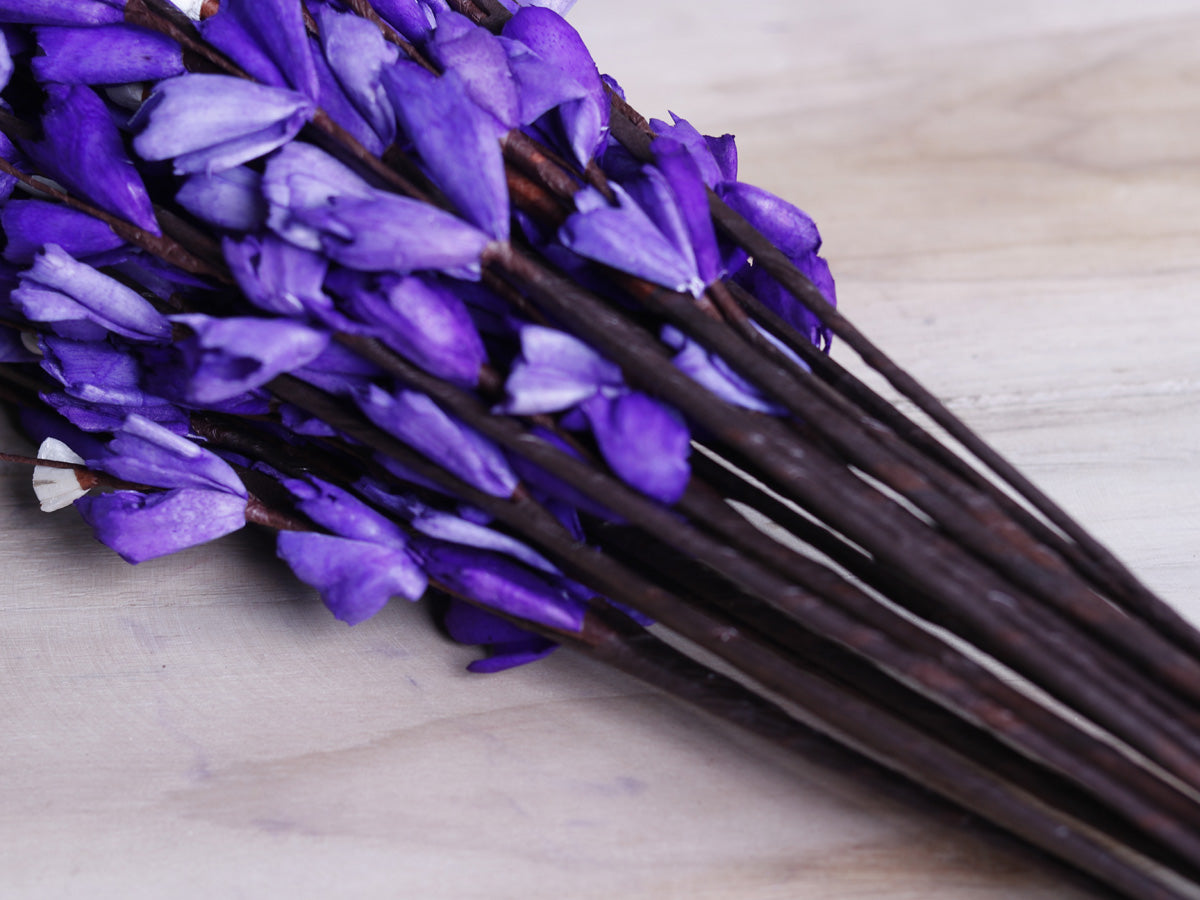 Sola Manella Buds Flower Stick Joynagar Handicraft Artificial Flowers color_purple