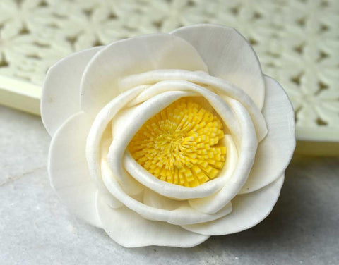 Musturd Rose Sola Wood Flower - JOYNAGAR