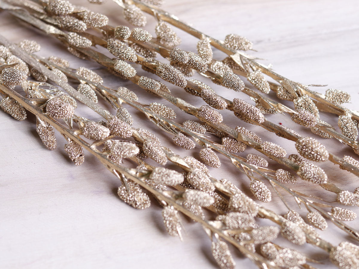 Dried Small Litchi Stick Joynagar Handicraft Homemade color_golden