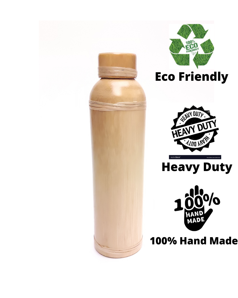 Eco-Friendly Bamboo Water Bottle with Inner Steel Bottle