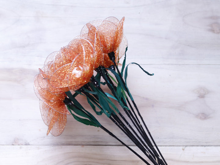 Poppy Net Flower Stick