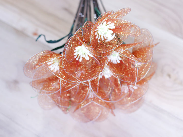 Poppy Net Flower Stick