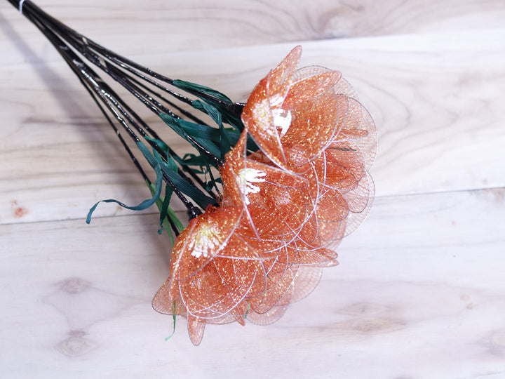 Poppy Net Flower Stick