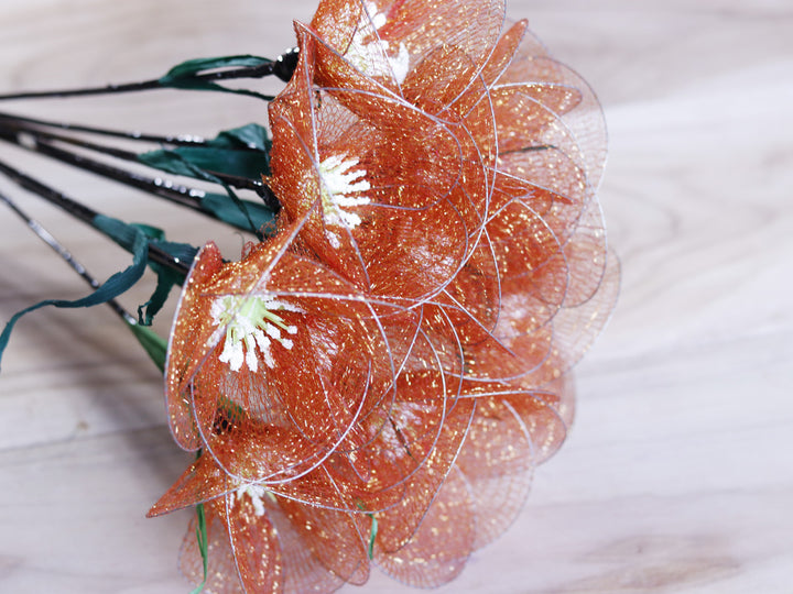 Poppy Net Flower Stick