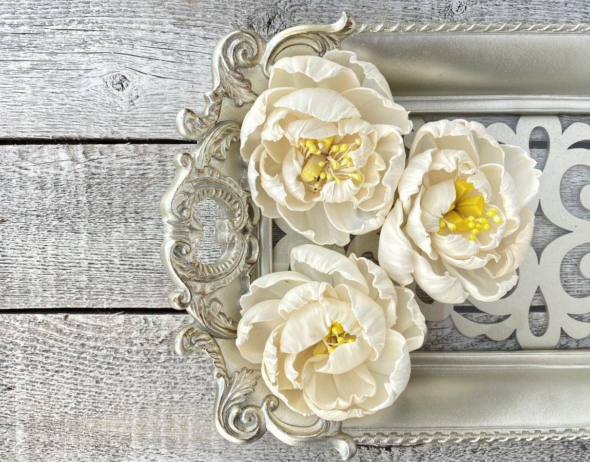 Pollen Peony Sola Wood Flower - JOYNAGAR