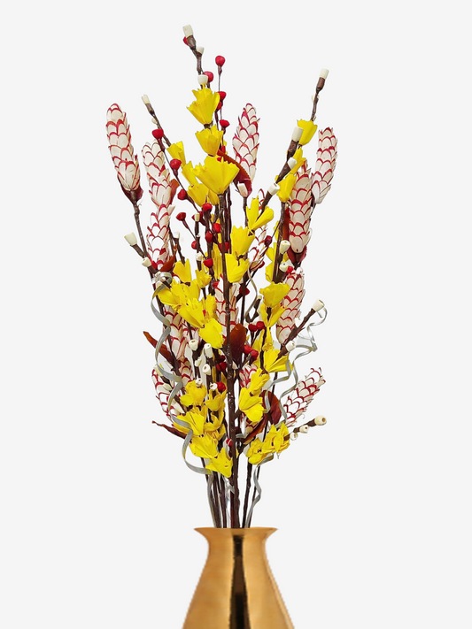 Sola Staff Pine Koli Mix Flower Bunch Joynagar Handicraft Artificial Flowers color_random