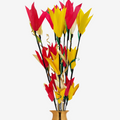 Handmade Jumboo Palm Lily Laser Mix Flower Bunch Joynagar Handicraft Artificial Flowers color_random