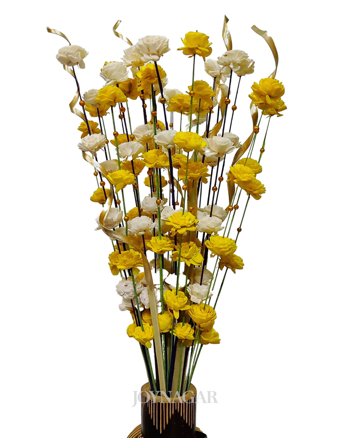 Sola Coco Belli Laser Mix Flower Bunch Joynagar Handicraft Artificial Flowers color_random