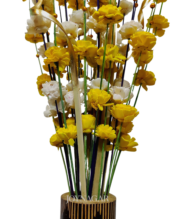 Sola Coco Belli Laser Mix Flower Bunch Joynagar Handicraft Artificial Flowers color_random