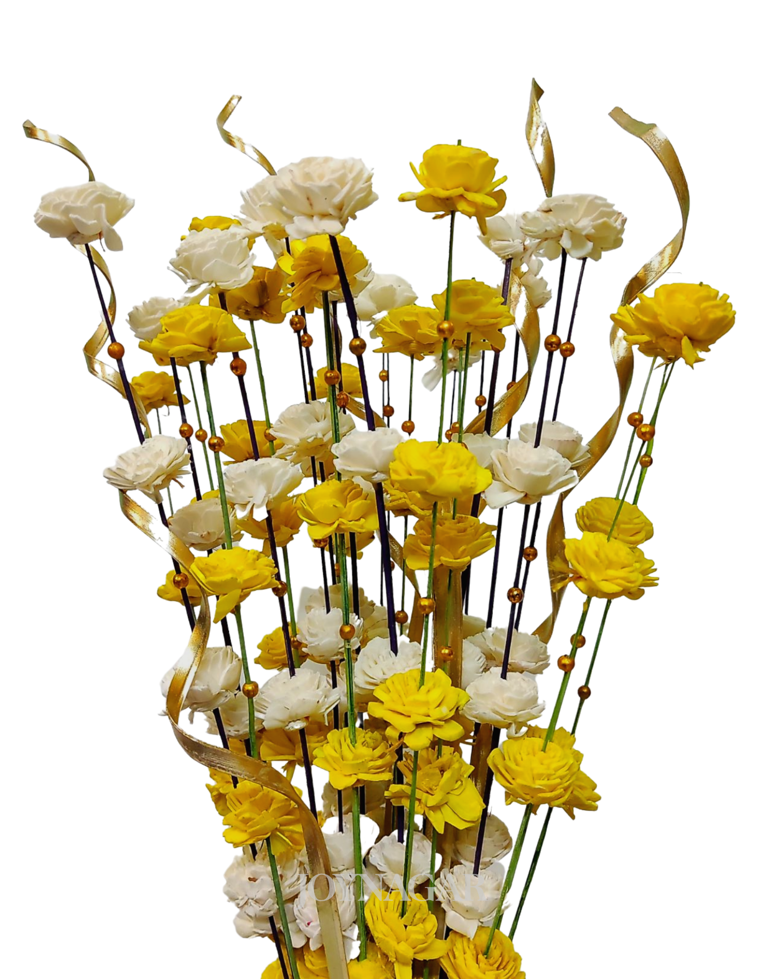 Sola Coco Belli Laser Mix Flower Bunch Joynagar Handicraft Artificial Flowers color_random