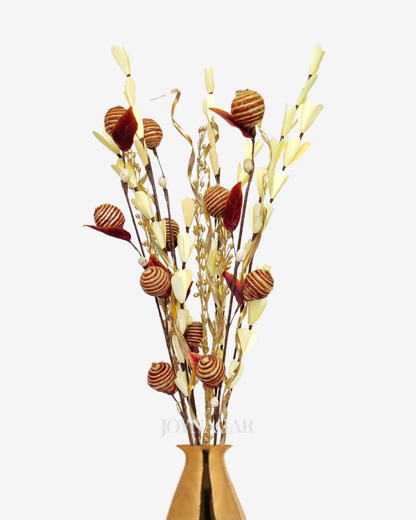 Handmade Rope Ball Lily Moti Flower Bunch Joynagar Handicraft Artificial Flowers color_random