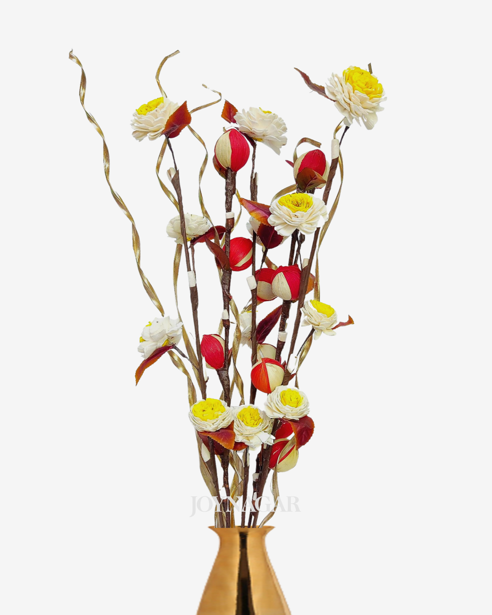 Sola Corn Ball Belli Mix Flower Bunch Joynagar Handicraft Artificial Flowers color_random