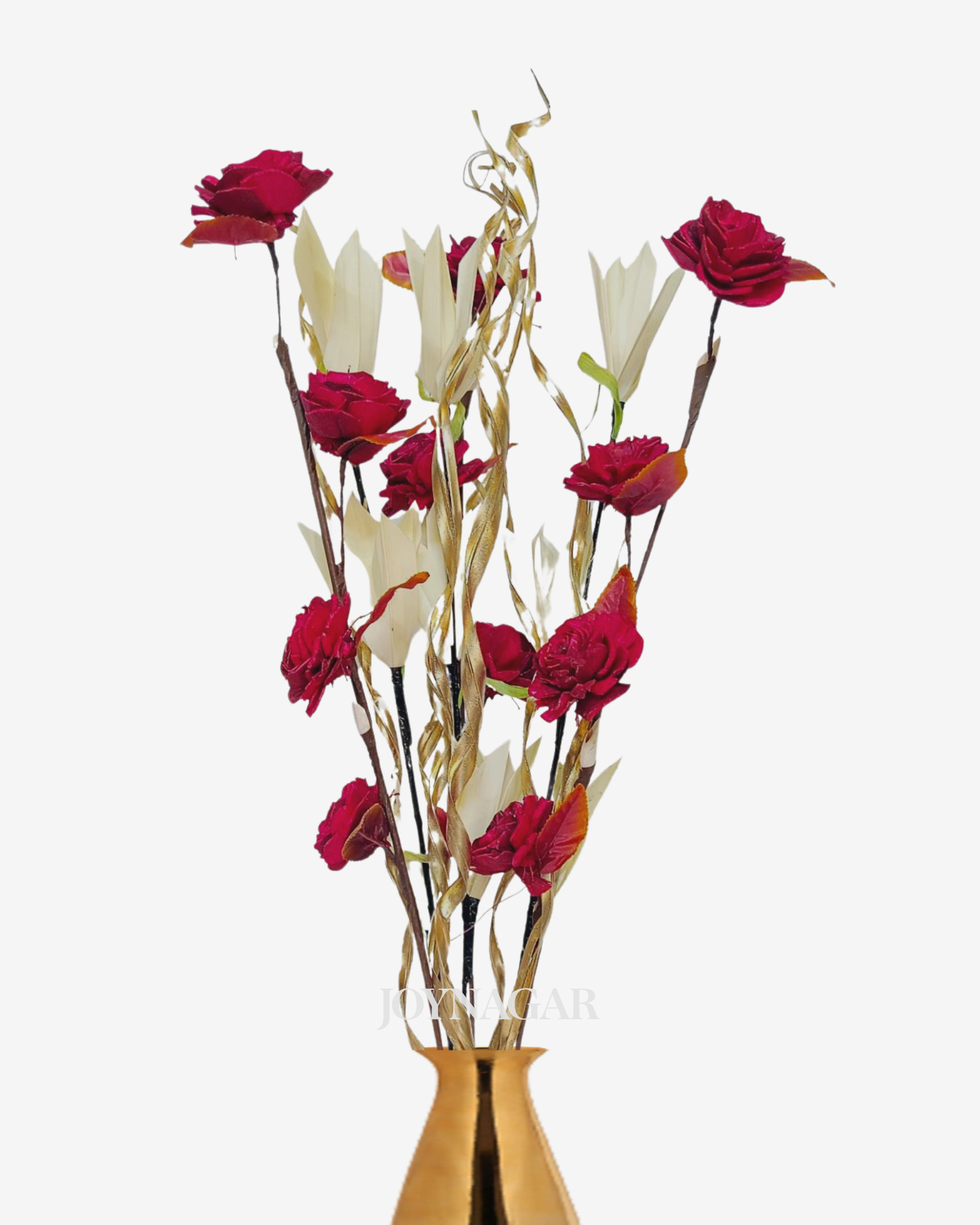 Sola Jumboo Lily Beauty Mix Flower Bunch Joynagar Handicraft Artificial Flowers color_random