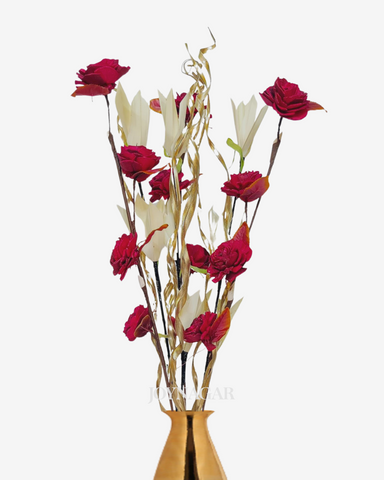 Sola Jumboo Lily Beauty Mix Flower Bunch Joynagar Handicraft Artificial Flowers color_random