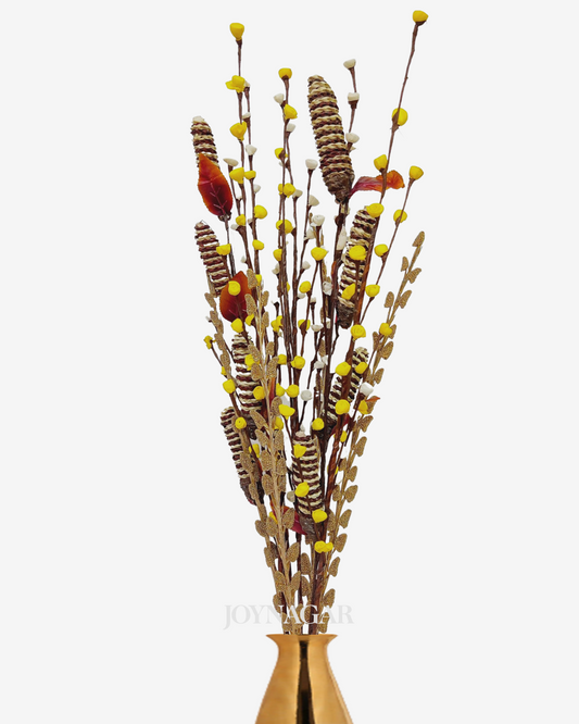 Sola Chain Pine Sweet Buds Flower Bunch Joynagar Handicraft Artificial Flowers color_random