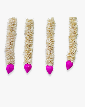 Homedecorative Sola Ladi Chain Plain with Lotus Joynagar Handicraft Artificial Flowers color_plain