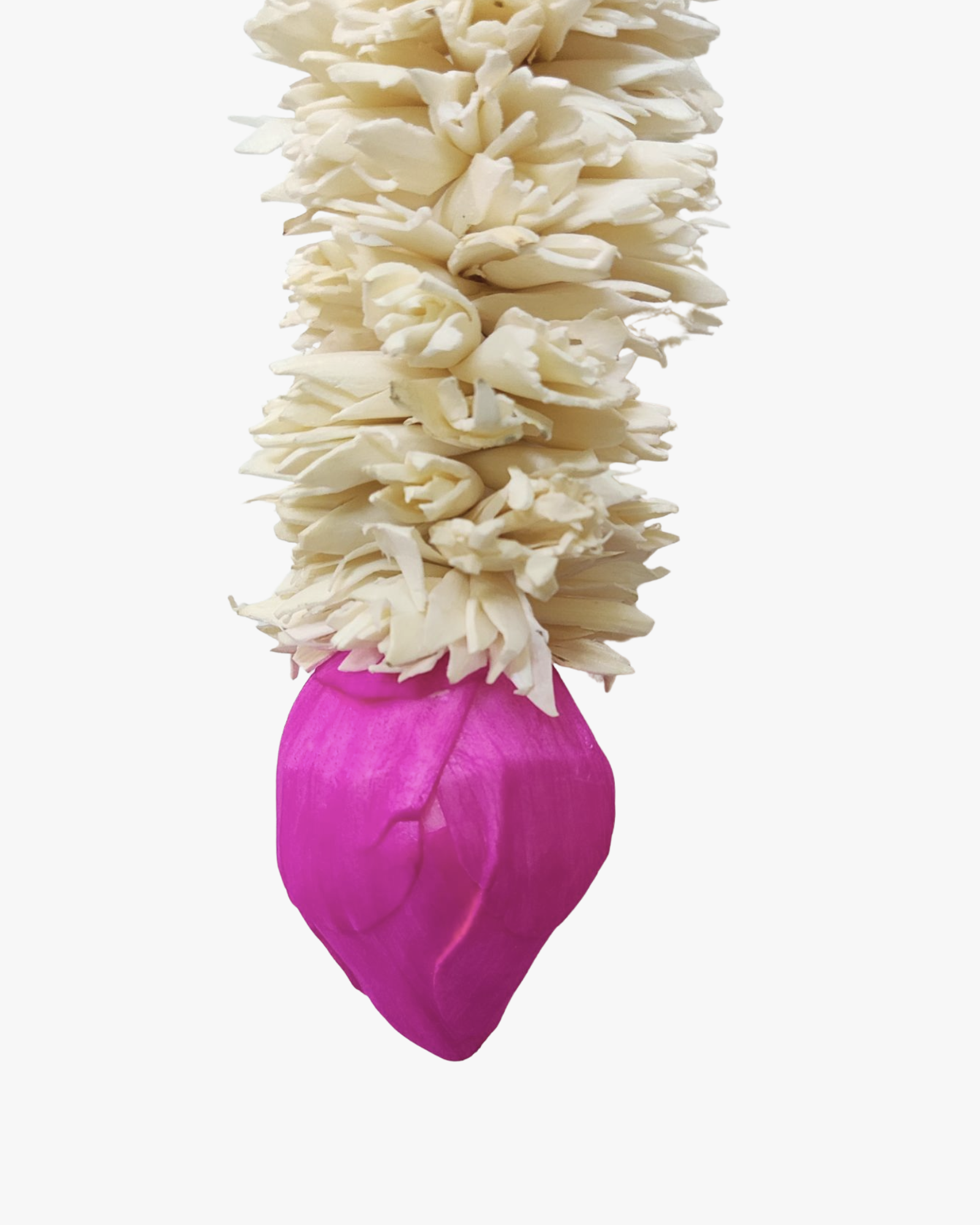 Homedecorative Sola Ladi Chain Plain with Lotus Joynagar Handicraft Artificial Flowers color_plain