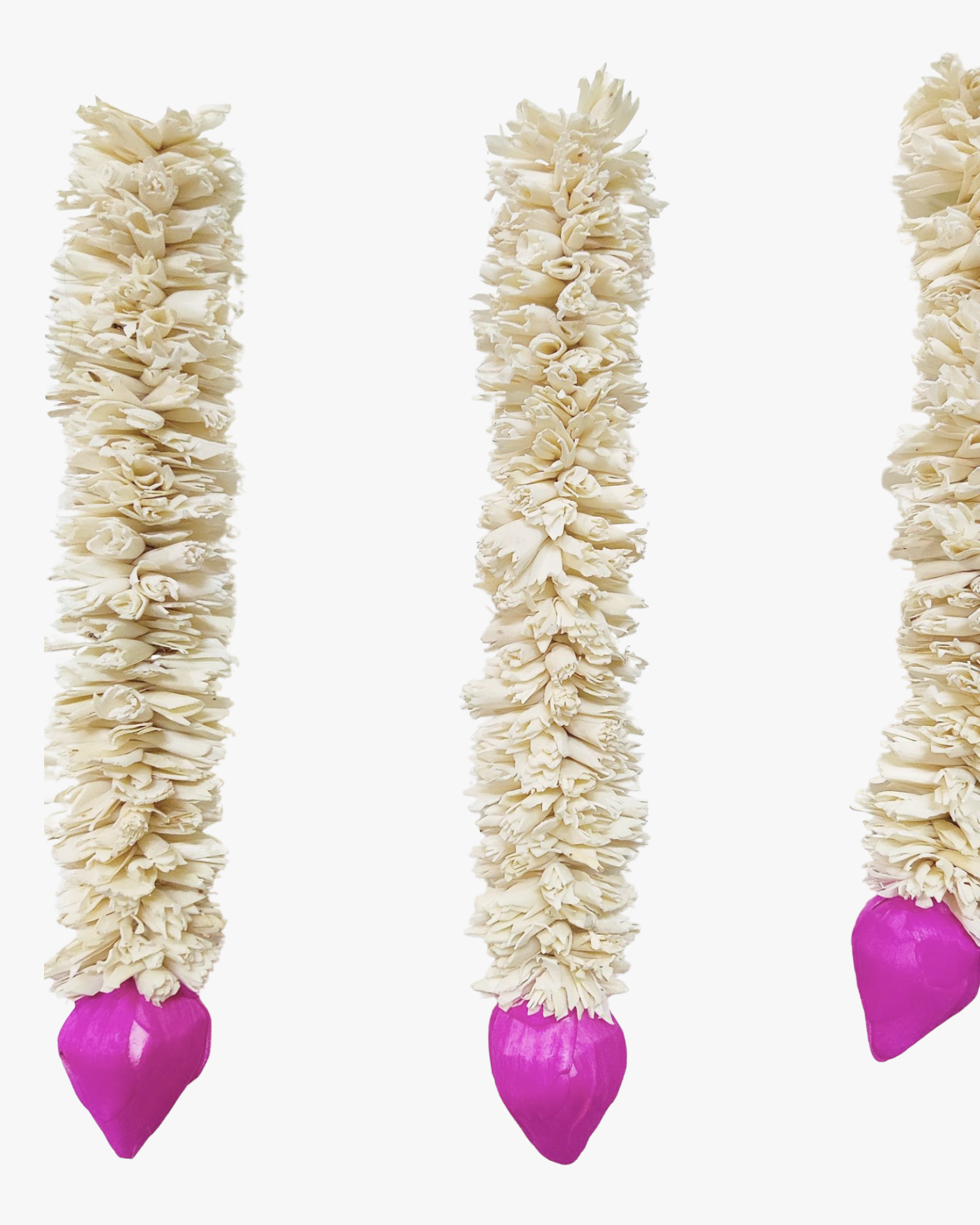 Homedecorative Sola Ladi Chain Plain with Lotus Joynagar Handicraft Artificial Flowers color_plain