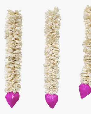 Homedecorative Sola Ladi Chain Plain with Lotus Joynagar Handicraft Artificial Flowers color_plain