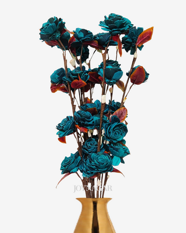 Sola Beauty Rose Flower Stick Joynagar Handicraft Artificial Flowers color_firoji