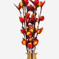 Decorative Corn Ball with Stick joynagar Handicraft Artificial Flowers Handmade color_yellow