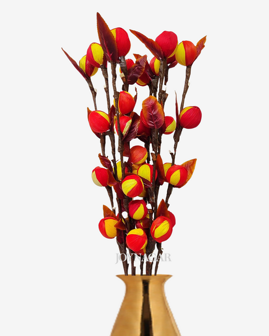 Decorative Corn Ball with Stick joynagar Handicraft Artificial Flowers Handmade color_yellow