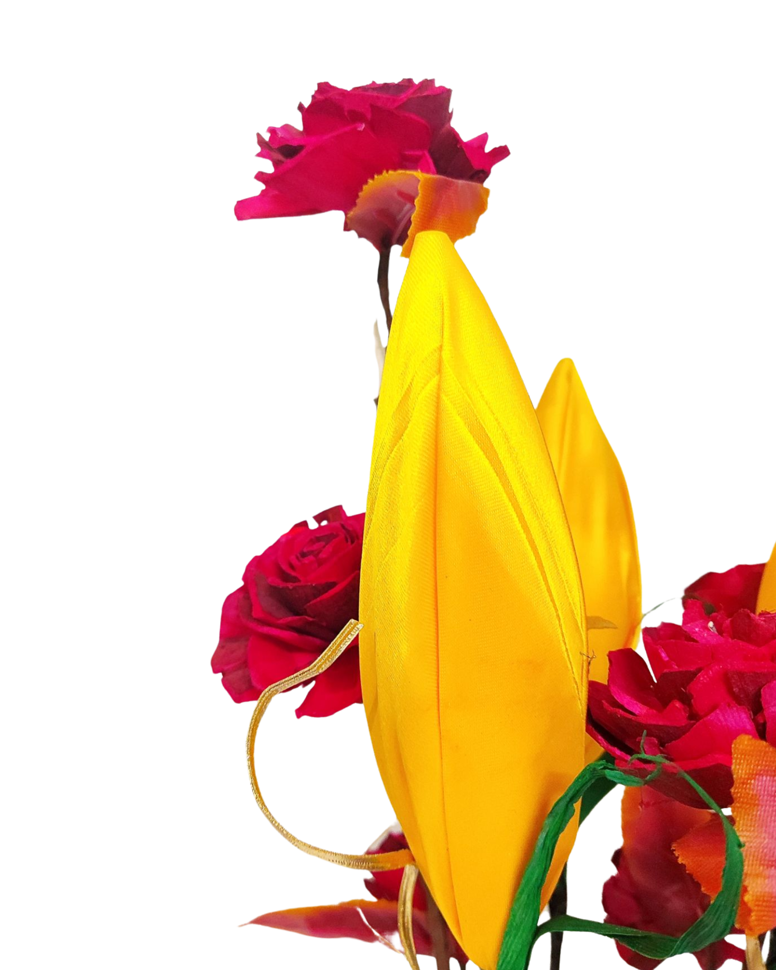 Sola Beauty Rose Lotus Buds Mix Flower Bunch Joynagar Handicraft Artificial Flowers color_random