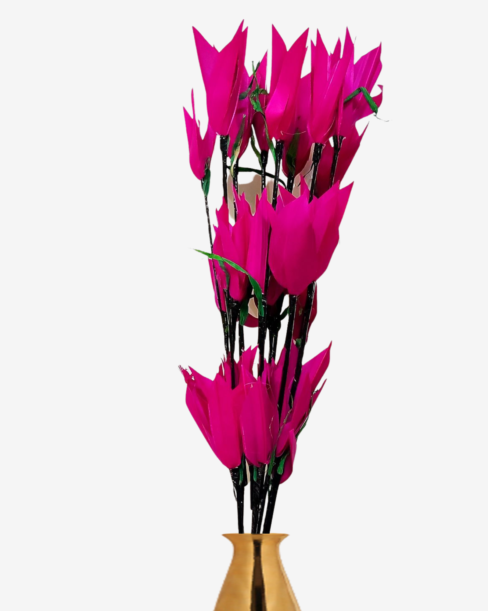 Decorative Jumbo Palm Lily Flower Stick Joynagar Handicraft Artificial Flowers color_pink