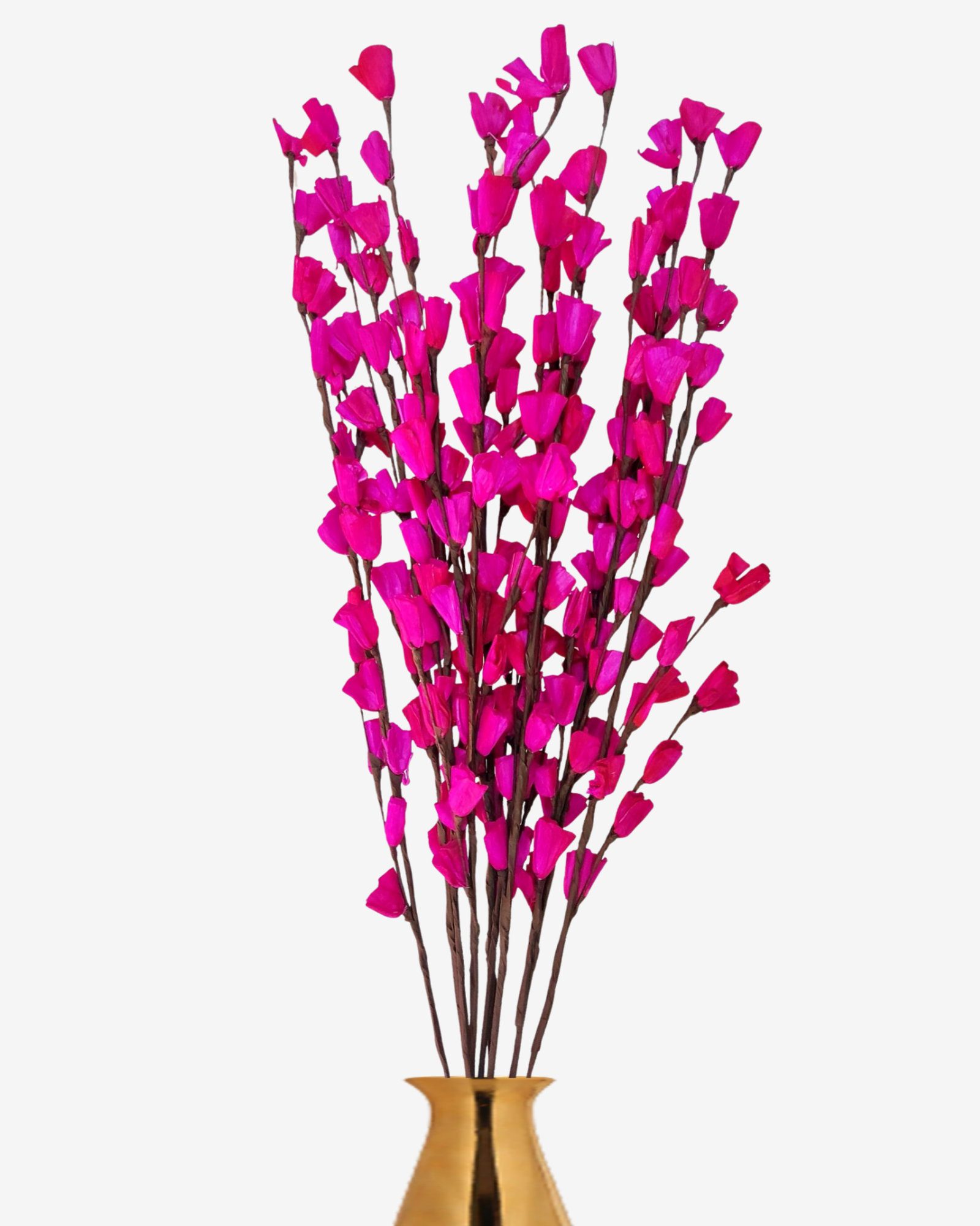Homemade Sola Lily Flower Stick Joynagar Handicraft Artificial Flowers color_pink