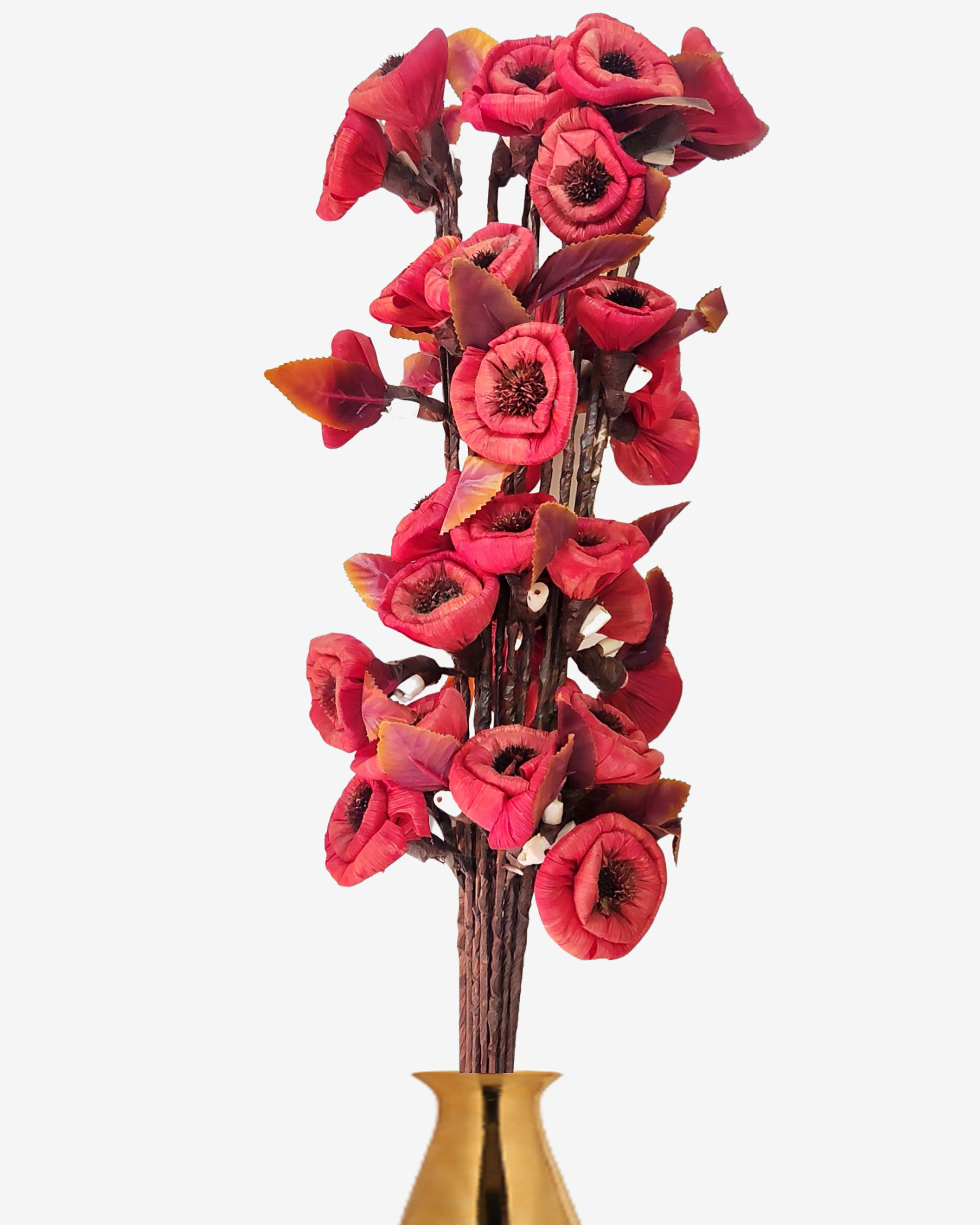 Sola Daisy Corn Rose Flower Stick Joynagar Homedecor  Artificial Flowers color_red