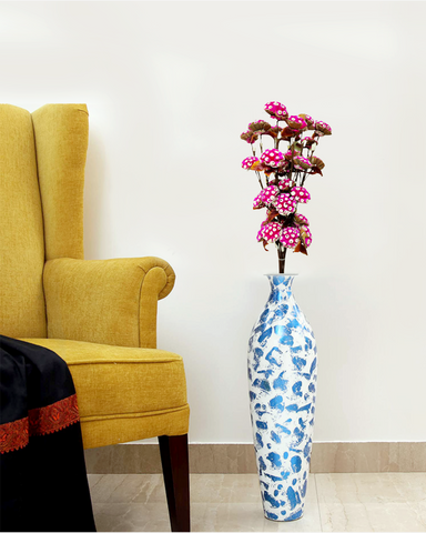 Decorative Burl Sola Wood Flower Stick Joynagar Handicraft Artificial Flowers color_pink