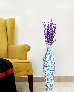 Homemade Sola Lily Flower Stick Joynagar Handicraft Artificial Flowers color_purple