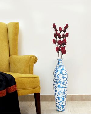 Decorative Sola Wood Pine Stick Joynagar Handicraft Artificial Flowers Homedecor color_red