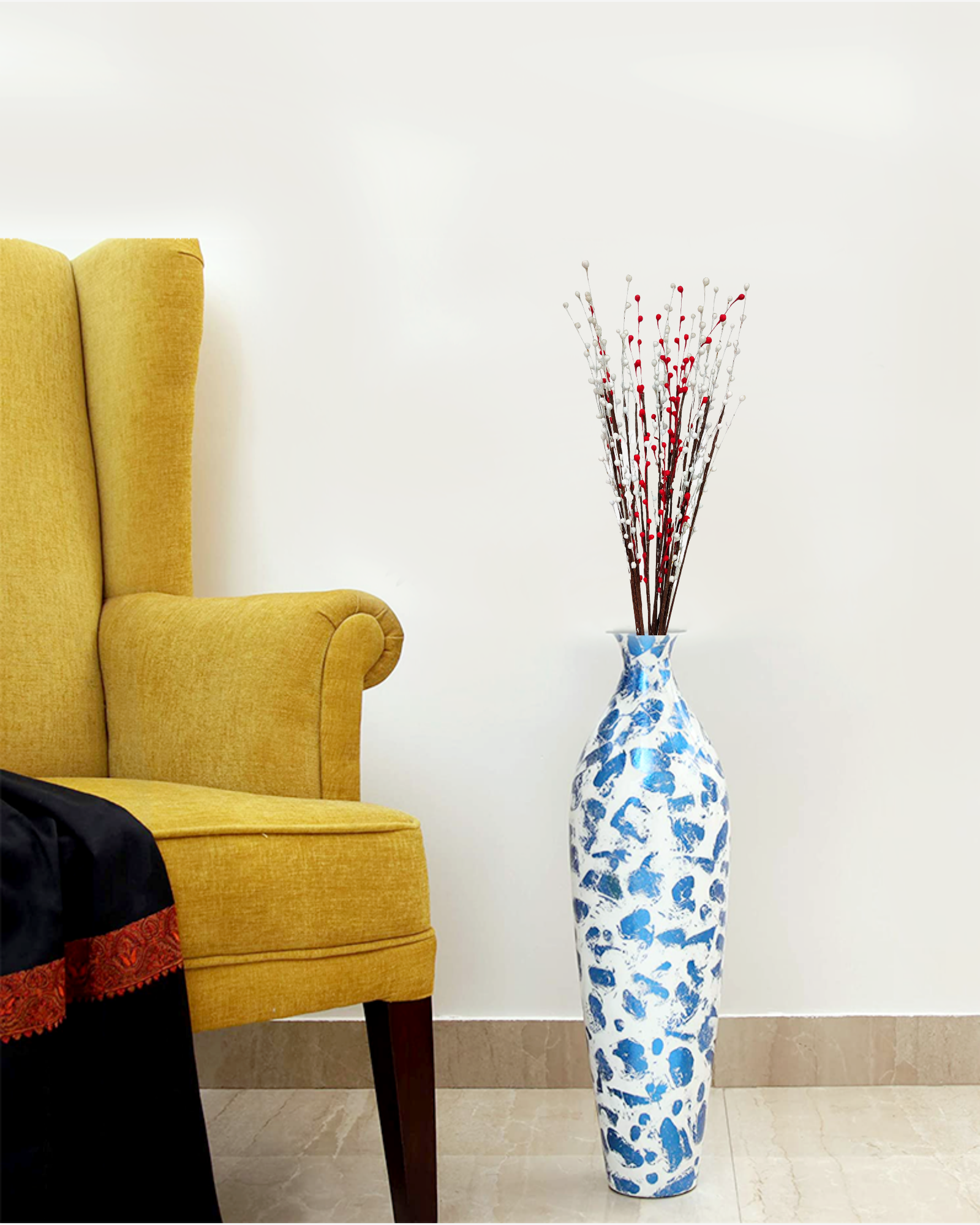 Decorative Sola Thermocol Moti Stick Joynagar Handicraft Artificial Flowers color_random