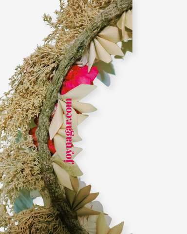 Handcrafted wholesale flower wreath for home decor