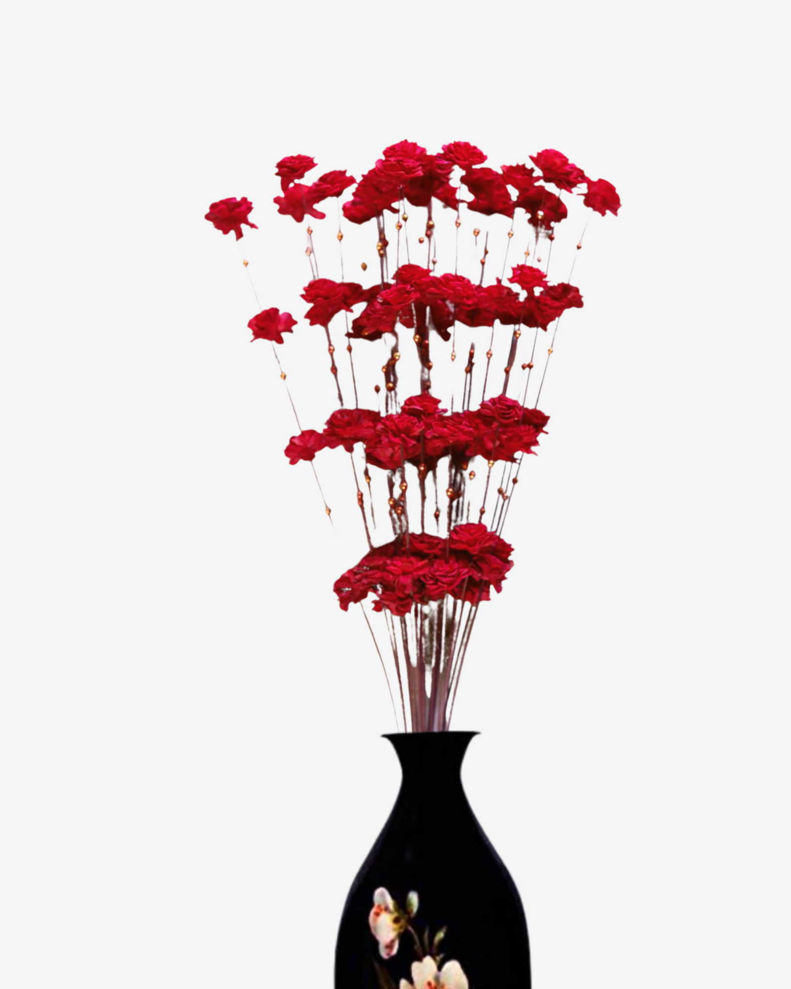 Sola Coco Belle Moti Stick Joynagar Handicraft Artificial Flowers color_red