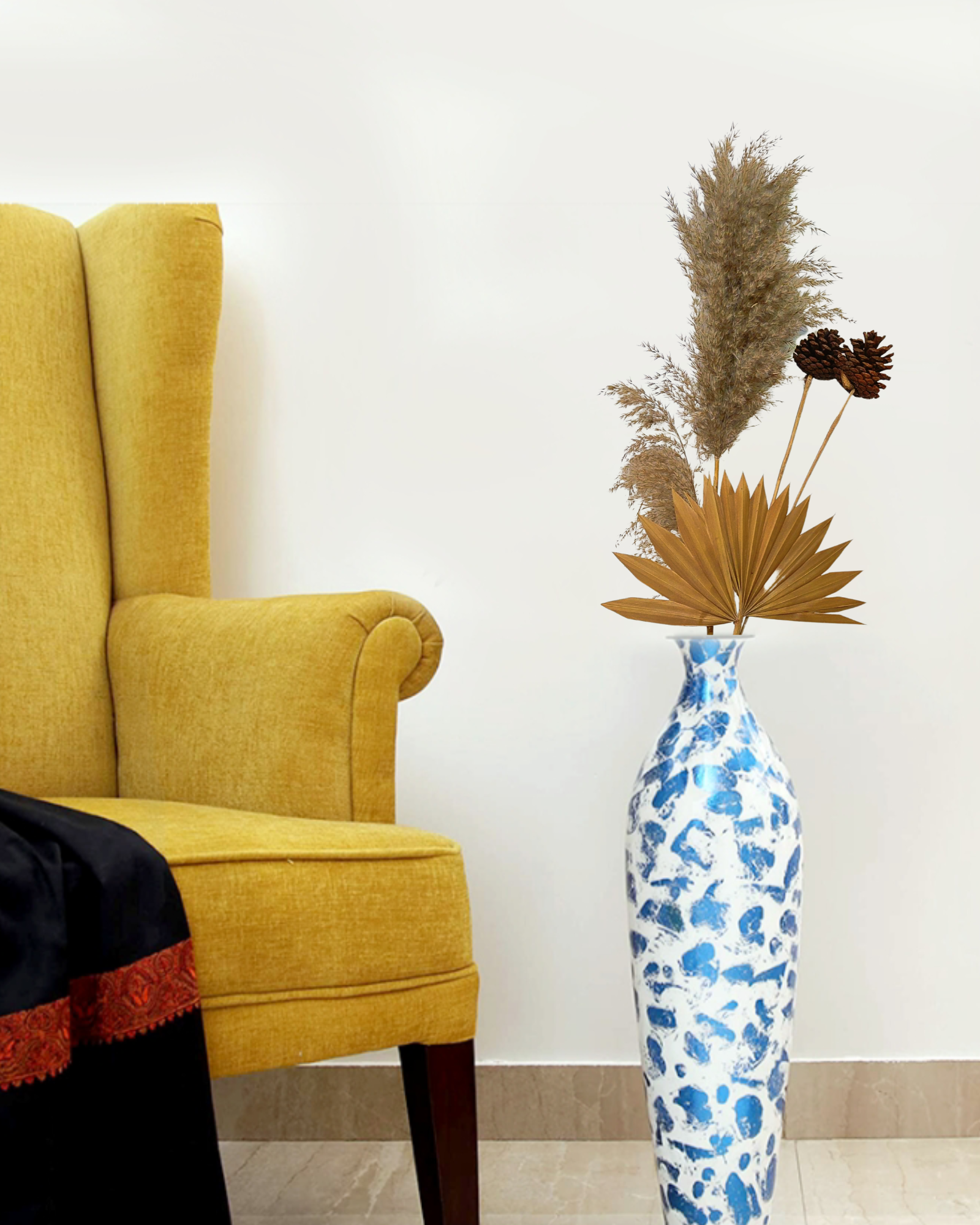 Dried Pampas Grass Joynagar Natural Grass with Natural Stem color_natural