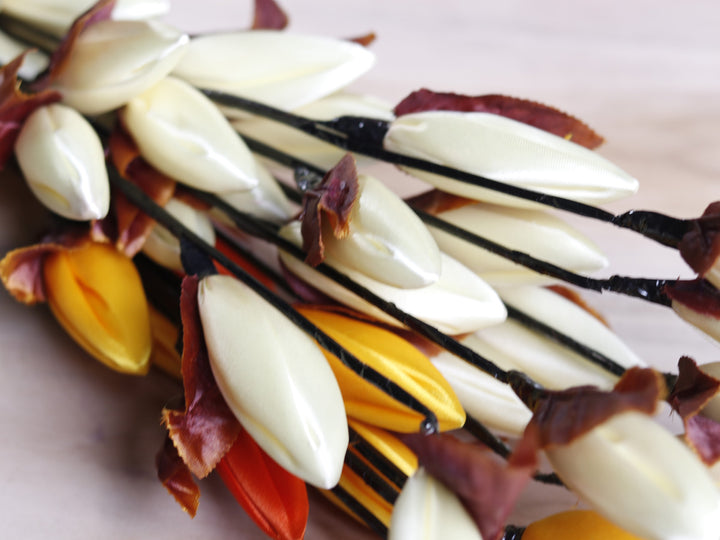 Silk Lotus Buds Flower Stick