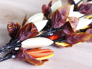 Decorative Silk Lotus Buds Flower Stick Joynagar Handicraft Artificial Flowers color_multicolor