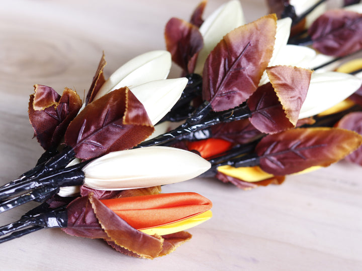 Silk Lotus Buds Flower Stick
