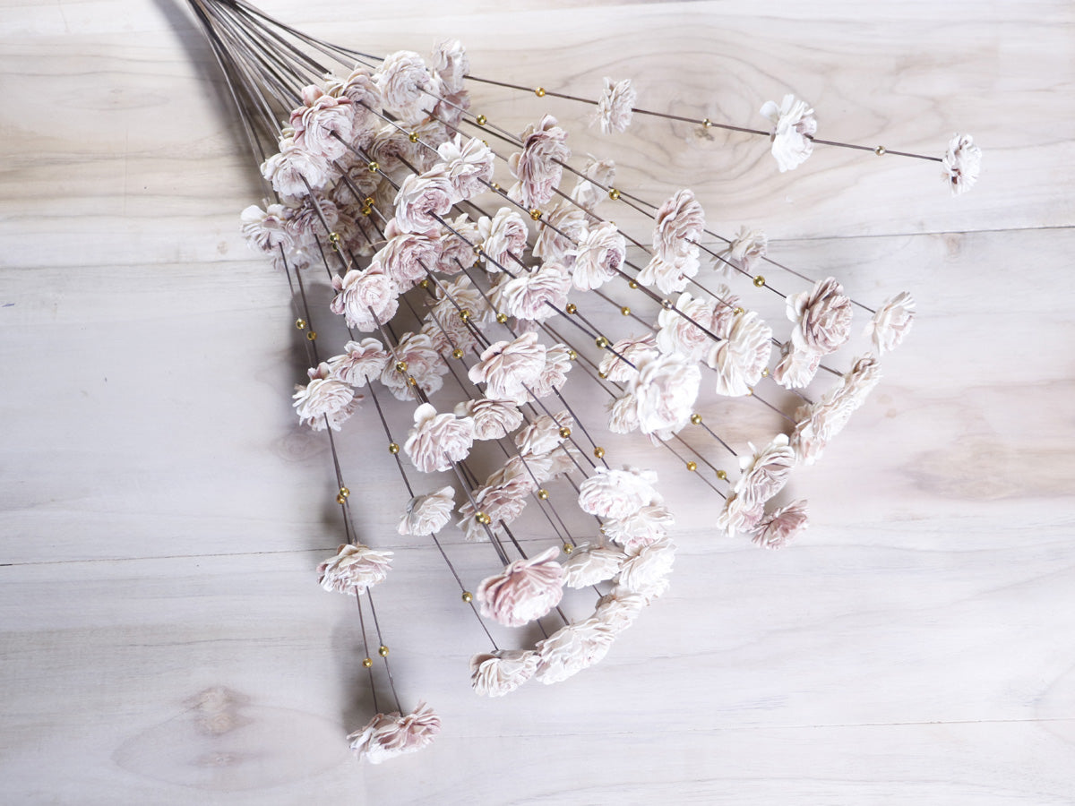 Sola Coco Belle Moti Stick Joynagar Handicraft Artificial Flowers color_cream