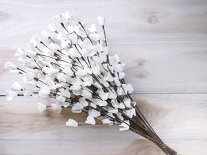 Homemade Sola Lily Flower Stick Joynagar Handicraft Artificial Flowers color_white