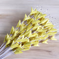 Artificial Sola Wood Thron Stick Joynagar Handicraft Homedecor color_yellow