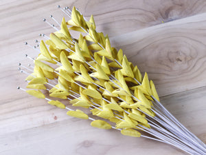 Artificial Sola Wood Thron Stick Joynagar Handicraft Homedecor color_yellow